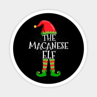 Macanese Elf Family Matching Christmas Group Funny Gift Magnet